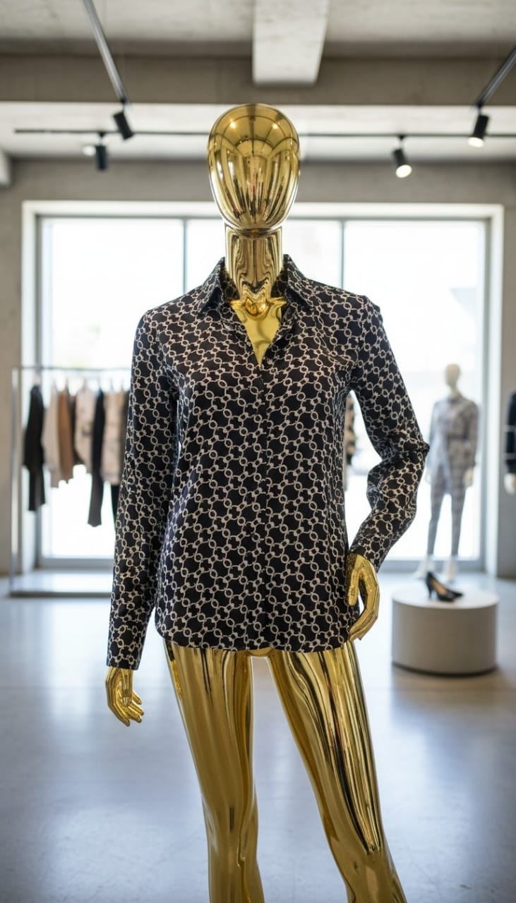 Pattern shirt on mannequin